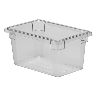 Cambro 12189CW135 4.75 Gal. 18" W x 12" D x 9" H Clear Polycarbonate Camwear Food Storage Container