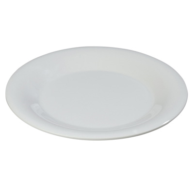 Carlisle 3301202 9" Dia. Plastic White Sierrus Dinner Plate