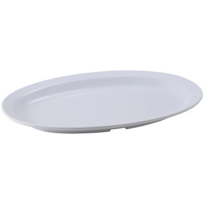 Winco MMPO-118W
 Plastic
 White
 Oval
 Platter
 2 Dozen (Contains 1 Dozen)