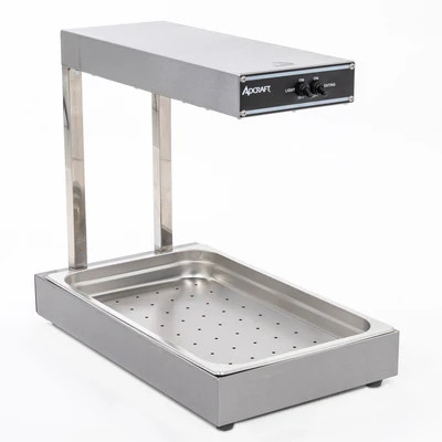 Adcraft IDW-940W 13" W Stainless Steel French Fry or Food Warmer Display - 120 Volts