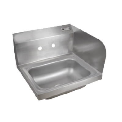 John Boos PBHS-W-1410-SSR 17" W Stainless Steel Wall Mounted Pro-Bowl Hand Sink