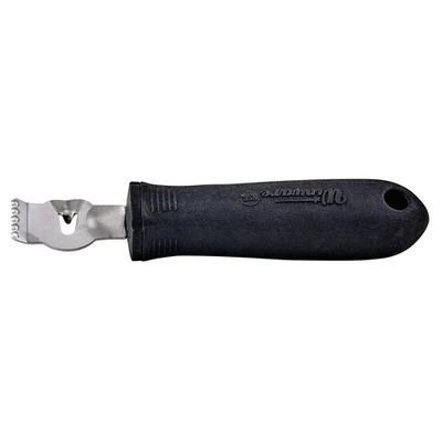 Winco VP-306 6" Black Stainless Steel Zester/Lemon Peeler