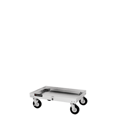 Cres Cor 5002020Z 20.63" W Aluminum Single Stack Platform Design Correctional Dish Rack Dolly