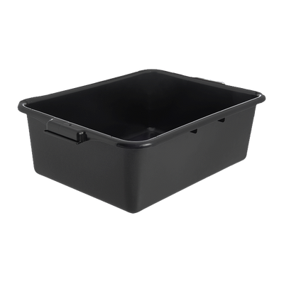 Carlisle N4401103 20" W x 15" D x 7" H Black Comfort Curve Tote Box
