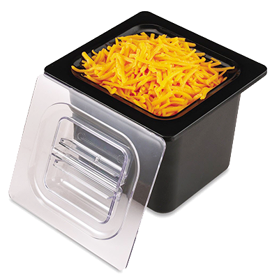 San Jamar CI7001BK Black Chill-It Food Pan