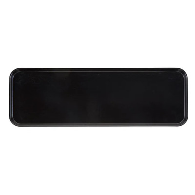 Cambro 826MT110 8-1/4" x 25-1/2" x 3/4" Black Rectangular Fiberglass Market Display Tray