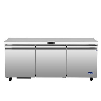 Atosa AUR72SD 18.2 Cu. Ft. 3-Section Undercounter Refrigerator - 115 Volts
