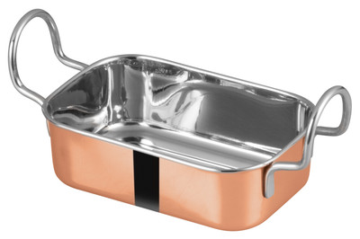 Winco DDSB-203C
 11 Oz.
 Copper
 Rectangular
 Mini RoasTing Pan