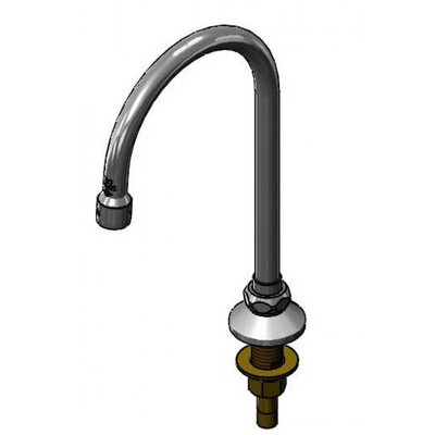 T&S Brass B-0520 Rigid Gooseneck Spout 5-1/2" spread 10-1/4"H