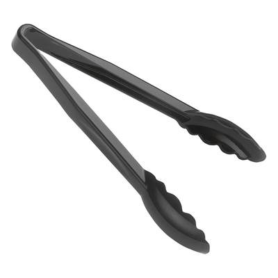 Cambro 9TGS110 9" Black Lugano Tongs - 12/Case