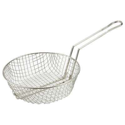 Winco MSB-12 12" dia. x 3" deep Round Culinary Basket