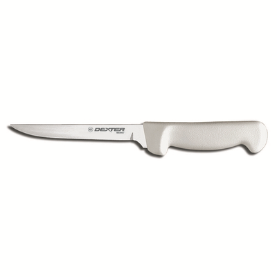 Dexter 31617 6" White Basics Boning Knife with Polypropylene Handle