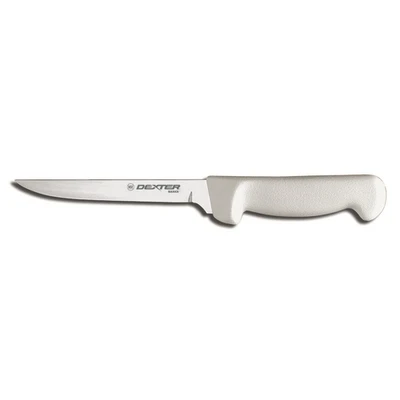 Dexter 31617 6" White Basics Boning Knife with Polypropylene Handle