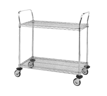 Metro MW605 36" W x 18" D Chrome Plated Steel Frame MW Standard Duty Utility Cart