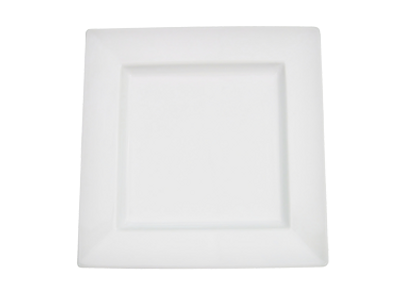 CAC China PNS-110 18 Oz. Super White Porcelain PrinceSquare Pasta Bowl (1 Dozen)