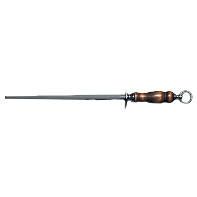 Dexter 7060 14" Butcher Steel with Rosewood Handle and Heavy Duty Ring