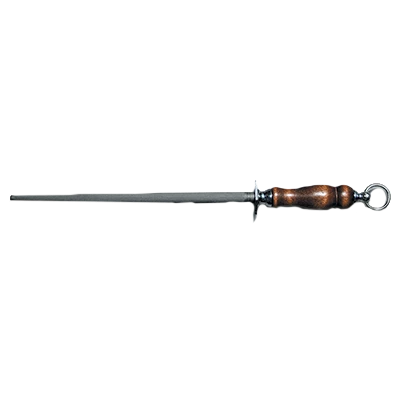 Dexter 7060 14" Butcher Steel with Rosewood Handle and Heavy Duty Ring