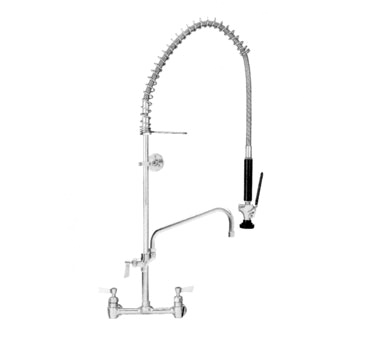 Fisher 34470 14" Swing Spout Brass 8" Centers Spring Style Pre-Rinse Unit