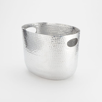 American Metalcraft ATHS9 Oval Silver Aluminum Beverage Tub 12.25" L x 9" W x 8.75" H