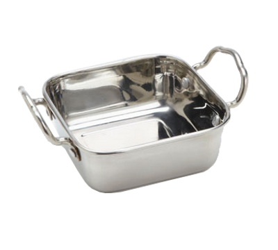 American Metalcraft MRPS45 4.5&quot; x 3&quot; Square Stainless Steel Mini Roasting Pan