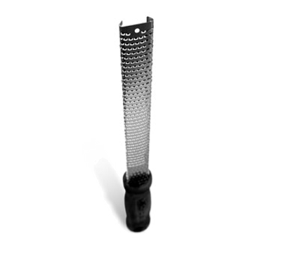 Matfer Bourgeat 440020 10-3/4"L x 3-3/8"W x 3/4"H Black Stainless Steel Microplane Classic Zester/Grater