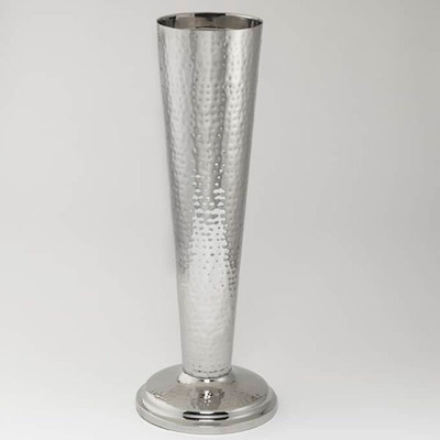 American Metalcraft HMWBSTND 6.13" Dia. x 23.75" H Silver Stainless Steel Wine Bucket Stand