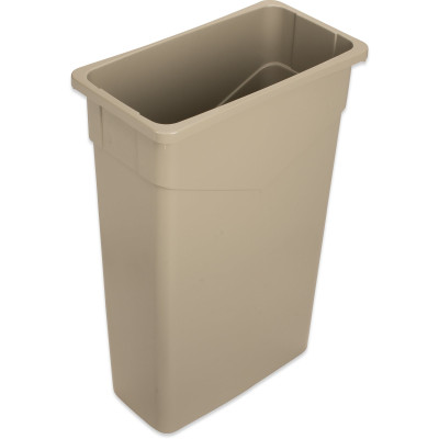 Carlisle 34202306 23 Gallon Polyethylene Beige Trimline Waste Container