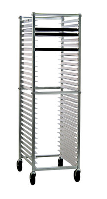 New Age 6300 20.38"W 30 Bun Pan Rack Bolted Aluminum with 2" Centers