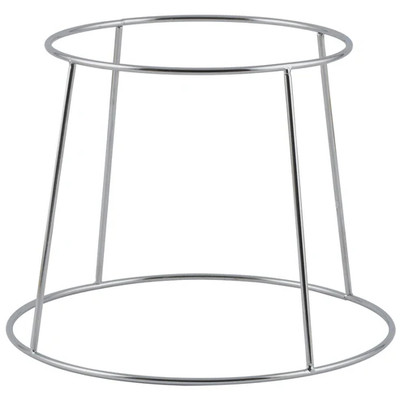 Winco SFR-7 7-3/8" Top Dia. 9-5/8" Bottom Dia. 7"H Chrome Sea Food Tray Rack