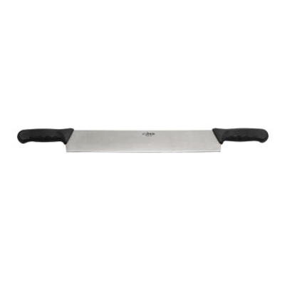 Winco KCP-15 15" Stainless Steel with Double Black Polypropylene Handles Cheese Knife