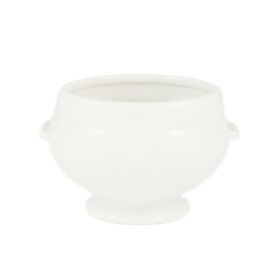 CAC China LN-12-P1 12 Oz. Super White Porcelain Lion Head Bouillon (2 Dozen Per Case)