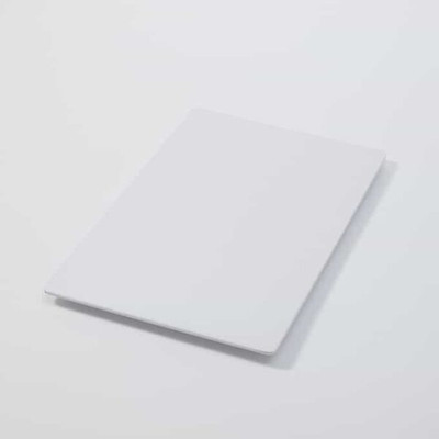 American Metalcraft MEL2113 Plastic White Rectangular Endurance Platter