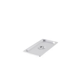 CAC China SPCO-T Stainless Steel 0.33 Size Solid Flat Steam Pan Cover (72 Each Per Case)