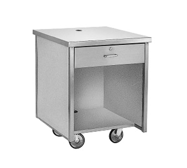 Randell RAN CA Stainless Steel Cash Register Stand 30"W x 30"D x 35-1/2"H