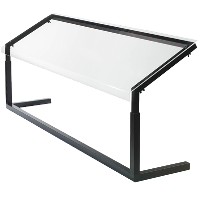 Carlisle 924803 48"W Black Portable Sneeze Guard