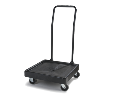 Carlisle C2236H03 Opticlean Glass Rack Dolly 350 Lb. Capacity Polypropylene Black