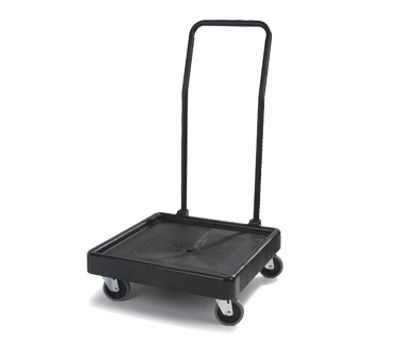 Carlisle C2236H03 Opticlean Glass Rack Dolly 350 Lb. Capacity Polypropylene Black