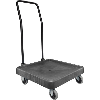 Carlisle C2236H03 Opticlean Glass Rack Dolly 350 Lb. Capacity Polypropylene Black