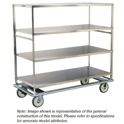Lakeside 597 Tough Transport 30.75" W Stainless Steel 6-Shelf Banquet Cart