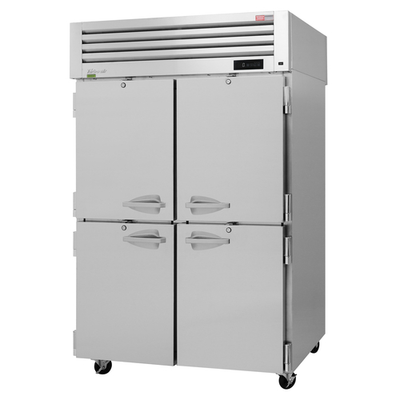 Turbo Air PRO-50-4F-N 51.75" W Two-Section Stainless Steel Door Reach-In PRO Series Freezer - 115 Volts