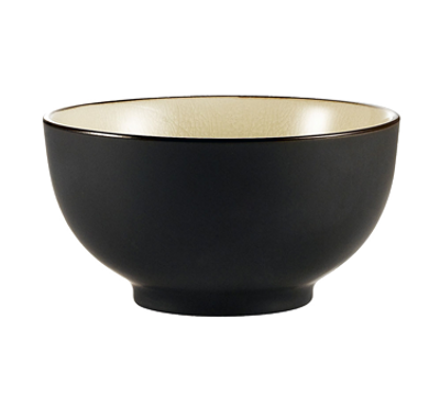 CAC China 666-4-W 10 Oz. Creamy White Ceramic Round Japanese Style Rice Bowl (3 Dozen Per Case)
