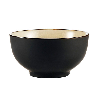 CAC China 666-4-W 10 Oz. Creamy White Ceramic Round Japanese Style Rice Bowl (3 Dozen Per Case)