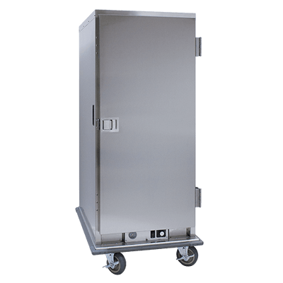 Cres Cor EB96 96 Covered Plates Stainless Steel Single Door Insulated Mobile Banquet Cabinet - 120 Volts