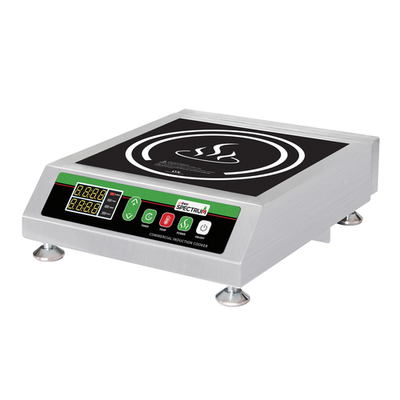Winco EICS-34 Winco EICS-34 Single Burner Ceramic Glass Countertop Electric Commercial Induction Cooker - 240 Volts 3.4 kW