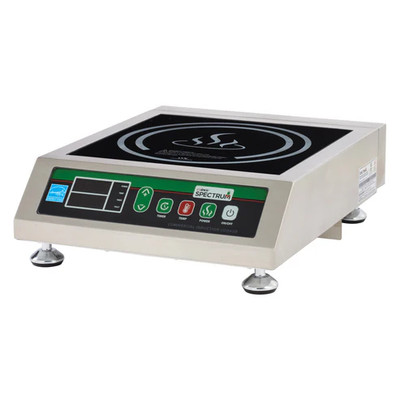 Winco EICS-34 Winco EICS-34 Single Burner Ceramic Glass Countertop Electric Commercial Induction Cooker - 240 Volts 3.4 kW