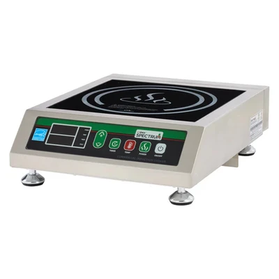 Winco EICS-34 Winco EICS-34 Single Burner Ceramic Glass Countertop Electric Commercial Induction Cooker - 240 Volts 3.4 kW