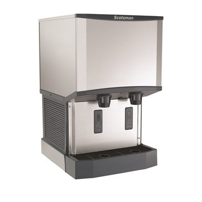 Scotsman HID525AX-1 Meridian 500 Lbs. Stainless Steel Air Cooled Nugget Ice and Water Dispenser - 115 Volts