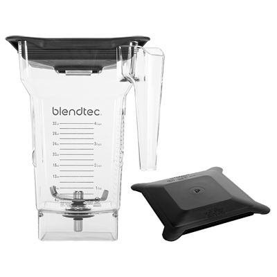 Blendtec 40-711-03 FourSide 75 Oz. Copolyester Jar - Clear Black Lid - Pack of 5