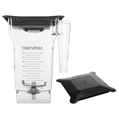 Blendtec 40-711-03 FourSide 75 Oz. Copolyester Jar - Clear Black Lid - Pack of 5