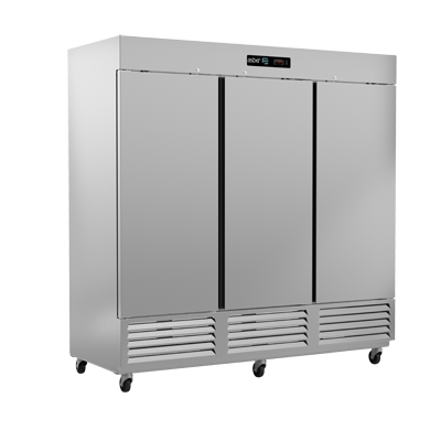 Asber ARF-72-H 82" W Three-Section Solid Door Reach-In Freezer - 115 Volts